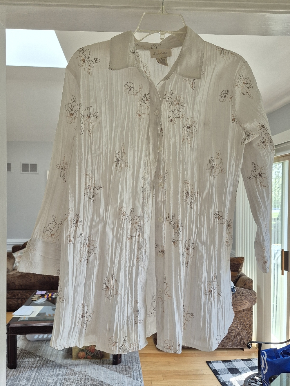 Studio Works XL Lorelai Gilmore Y2k Vintage Embroidered Blouse. - Picture 3 of 6